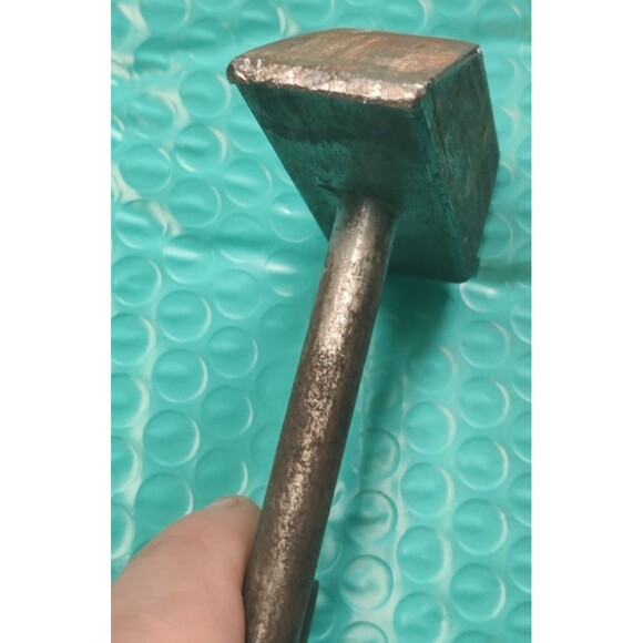 Hand Forged Welders Chipping Hammer Slag Cleaning Tool Bent Rod Handle 8 1/2” - Picture 6 of 11